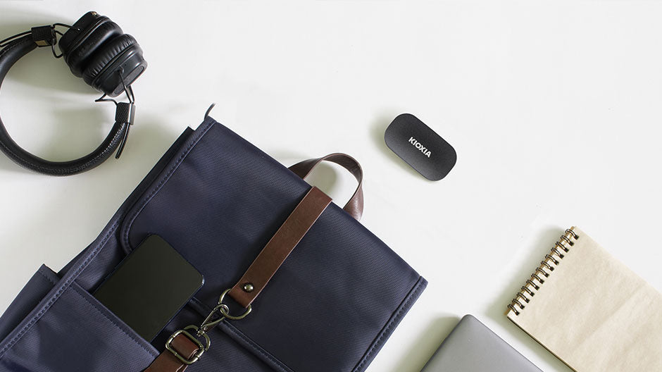 Kioxia Exceria Plus G2 – 1 TB Tragbare SSD, USB-C 3.2 Gen 2, 1050 MB/s lesen, 1000 MB/s schreiben