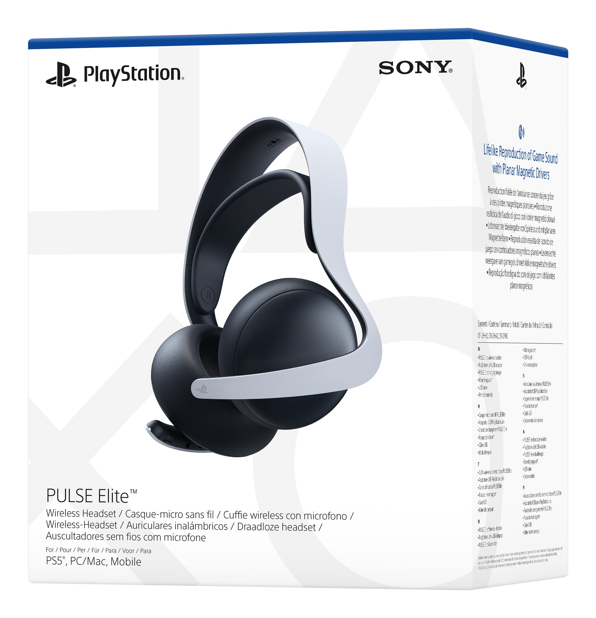 Sony PULSE Elite Wireless – für Playstation, Bluetooth