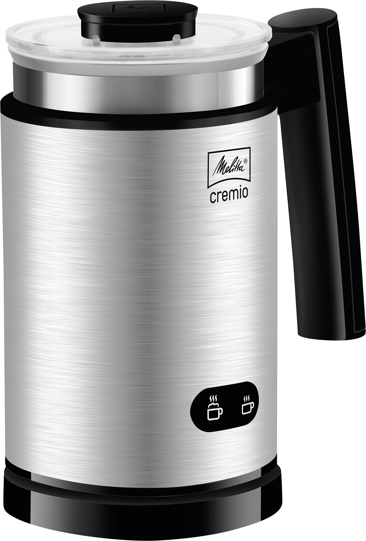 Melitta Elektrischer Milchschäumer Cremio – Füllmenge 250 ml, Schaum 150 ml, 450 W, Silber