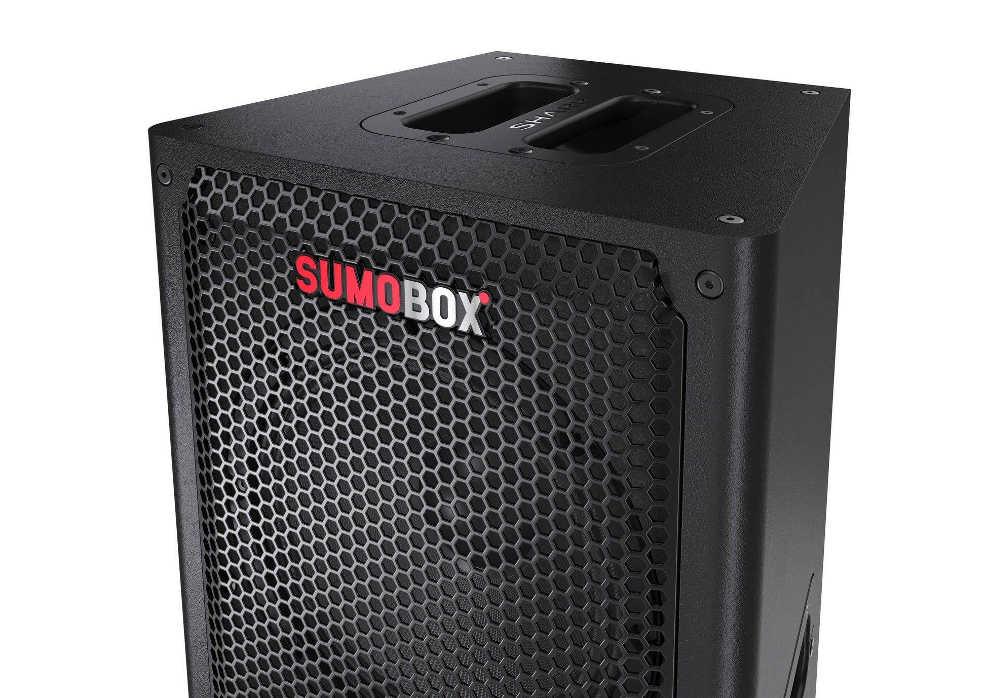 Sharp CP-LS100 – Party-Lautsprecher – 120 W, 10 h Akku, LED, Bluetooth 5.0, spritzwassergeschützt, Schwarz