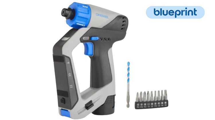 Dremel Blueprint 3-in-1 Akku-Bohrschrauber, bürstenlos – 12 V – 15,8 mm – 2 Ah & Ladegerät – Dremel 12 V
