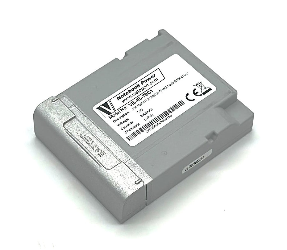 Vistaport Notebook-Akku – für Panasonic Toughbook CF-C1/C1 (MK1–MK2) – 47 Wh, 7,4 V – Grau