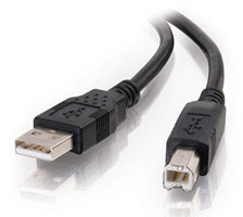 C2G USB-A auf USB-B Kabel – USB 2.0 (480 Mbit/s) – 5 m – Schwarz