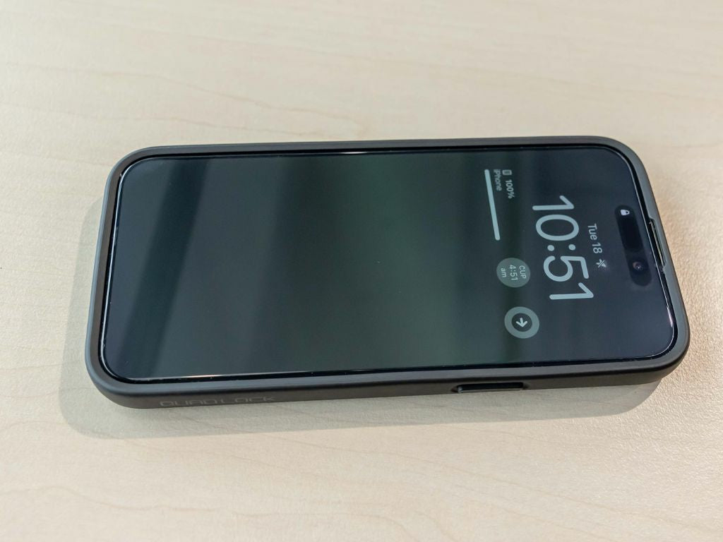 Quad Lock Displayschutz (Panzerglas), fettabweisend – für Galaxy S25+