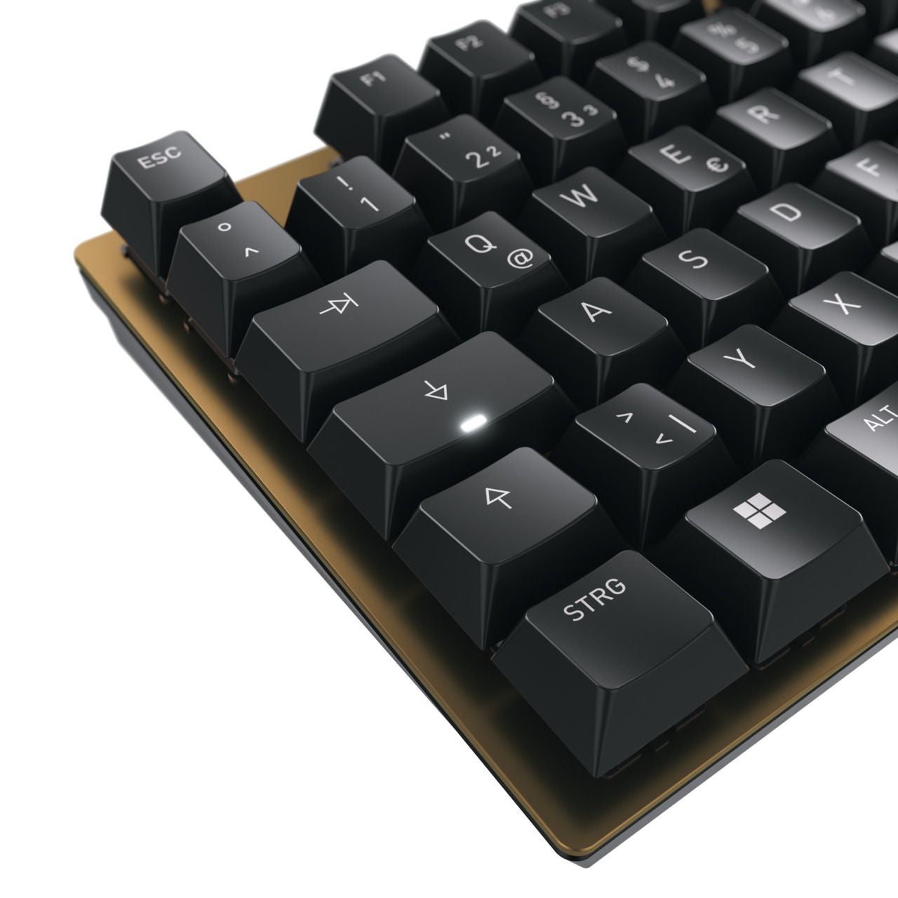 CHERRY Tastatur, kabelgebunden (USB-A), FR-Layout (FR), mechanisch, schwarz/bronze