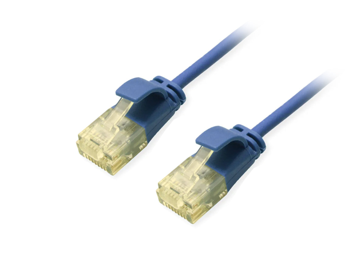 Equip Slim Patchkabel – Cat6a U/UTP, 0,5 m, Blau, LSZH, RJ-45