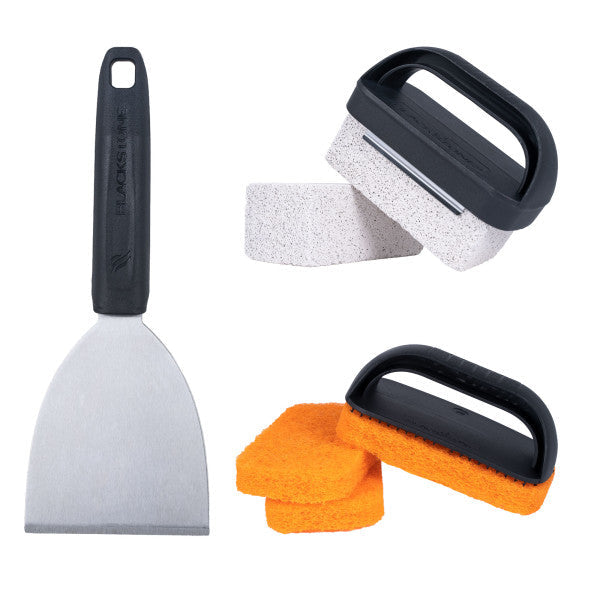 Blackstone Reinigungsset 5463EU – schwarz, orange, edelstahl, weiss, 6 Stk., 12,7 × 8,9 × 31,4 cm