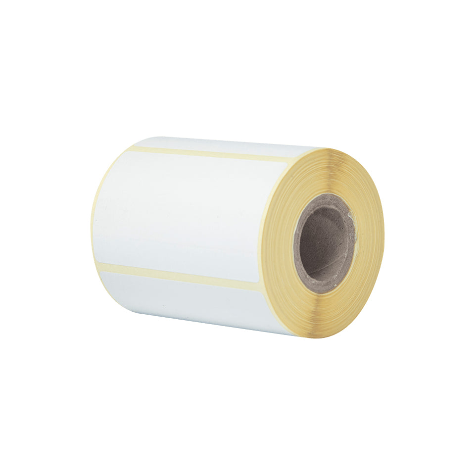 Brother Selbstklebendes Druckeretikett, 76 mm × 44 mm, weiss, für RJ-3150, TD-4410D, TD-4420DN und andere