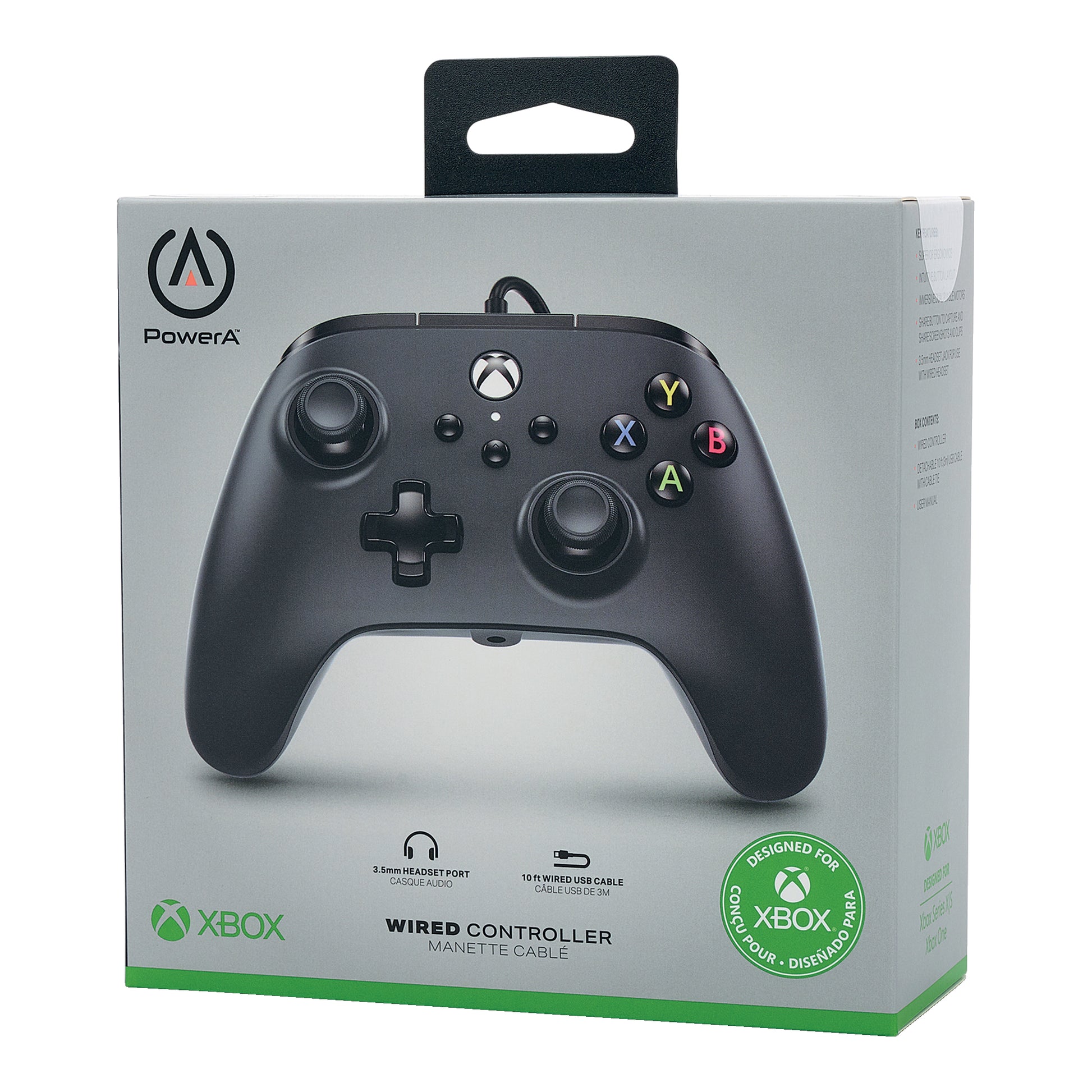 PowerA 1519265 – Gamepad – USB (kabelgebunden), 3 m Kabel, Doppelte Rumble-Motoren – für Xbox Series X/S & Xbox