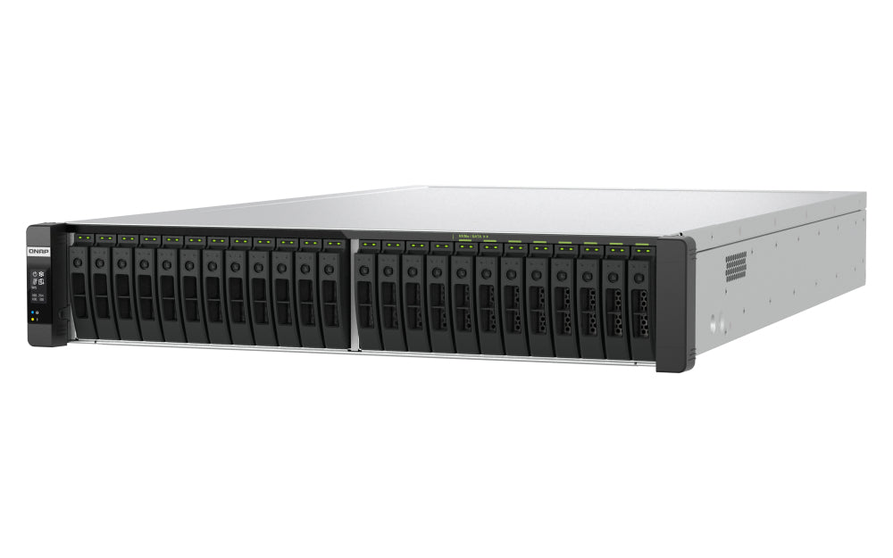 QNAP TDS-h2489FU-R2-4314-1T Speichergerät – 2× Intel Xeon Silver 4314, 1 TB RAM RDIMM ECC DDR4, 24-Bay