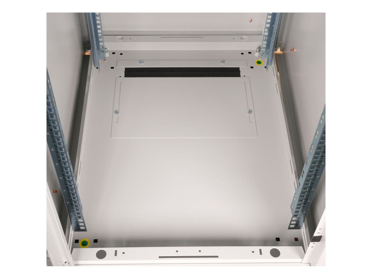 ROLINE Pro – 19" Netzwerkschrank 22U, IP20, abschliessbar, 600 × 800 × 1164 mm, lichtgrau, Stahl