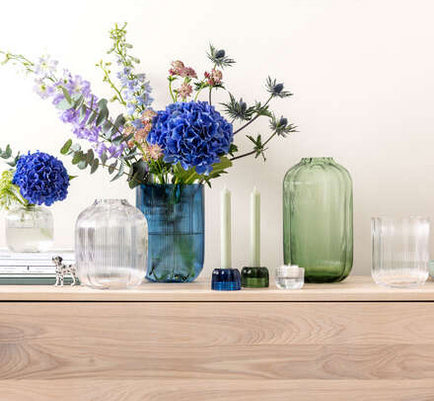 Villeroy & Boch Fleur Vase – Ø 16 × 19 cm – Glas, transparent