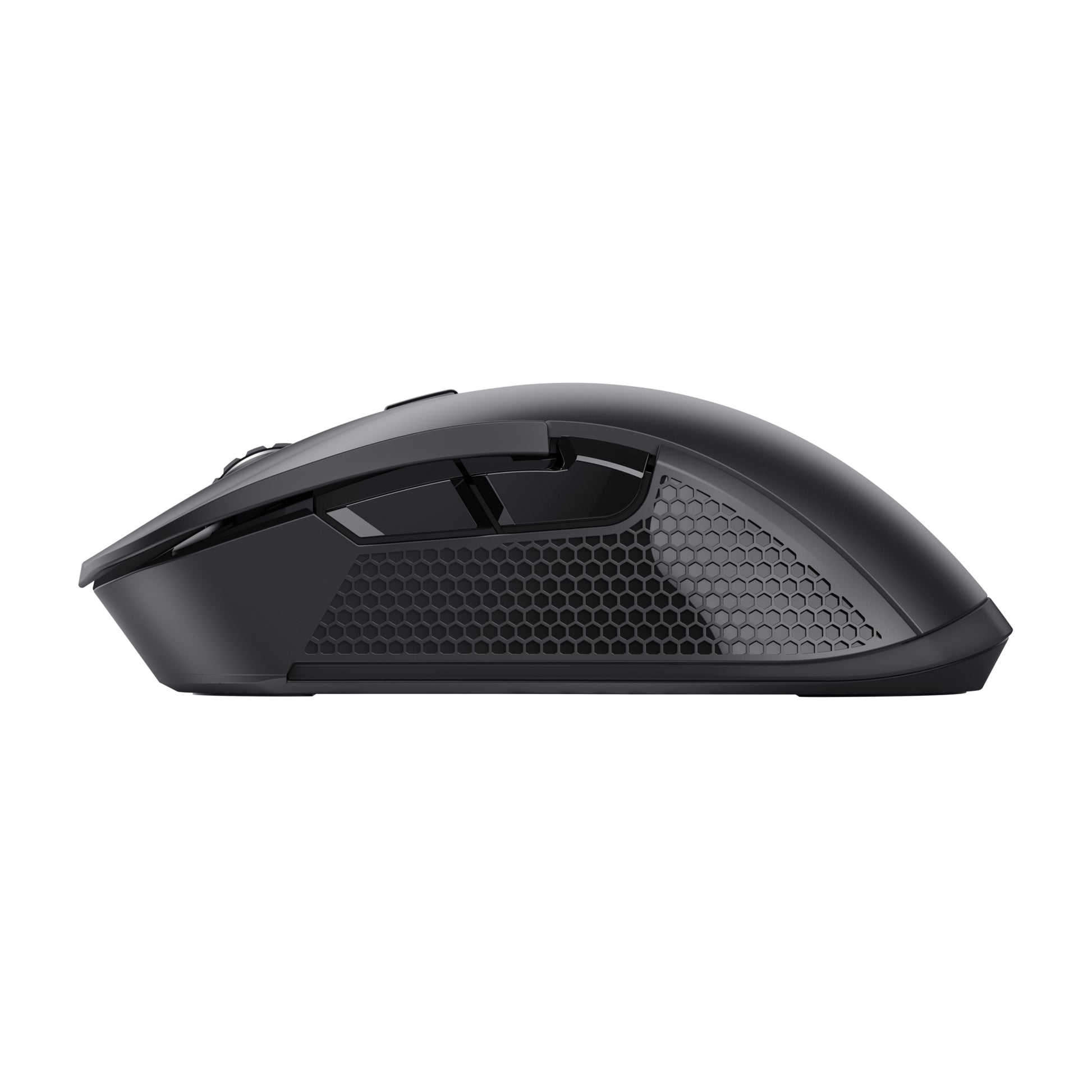 Trust GXT931 Ybar Gaming-Maus – Kabellos, Bluetooth, USB-C, 7'200 dpi, 4 Tasten, Rechtshänder, Schwarz
