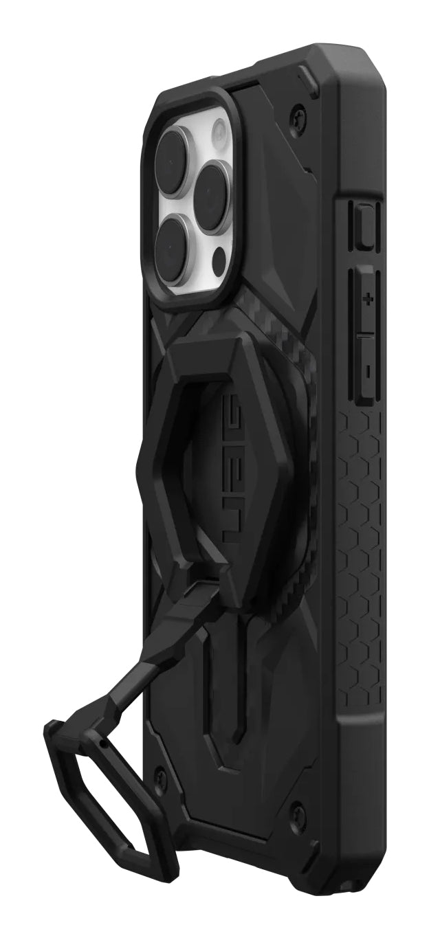 Urban Armor Gear UAG Monarch Pro Mag Rückcover – für Apple iPhone 16 Pro Max, PC, Schwarz, Carbon, bis 7,6 m sturzsicher