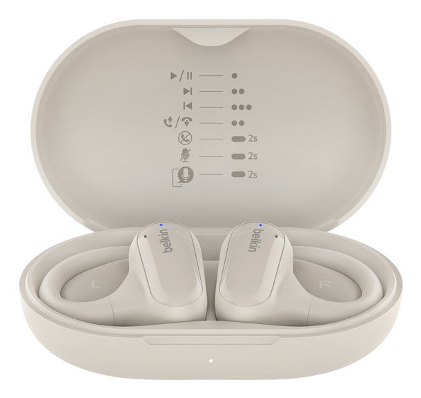 Belkin SoundForm ClearFit – In-Ear Kopfhörer – Bluetooth – Sand