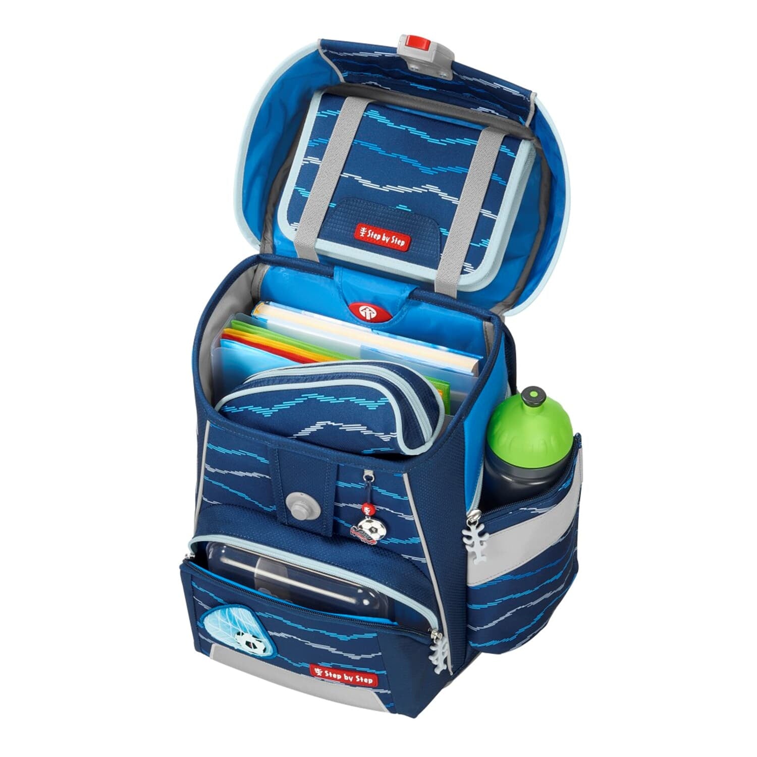 Step by Step Schulrucksack-Set SPACE – 5-teilig – Soccer Lars – Recycelte Materialien