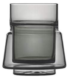 JACOB JENSEN Doppelwandglas Small – 70 ml, Ø 6,5 cm, H 7,0 cm, Borosilikatglas, Schwarz, doppelwandig