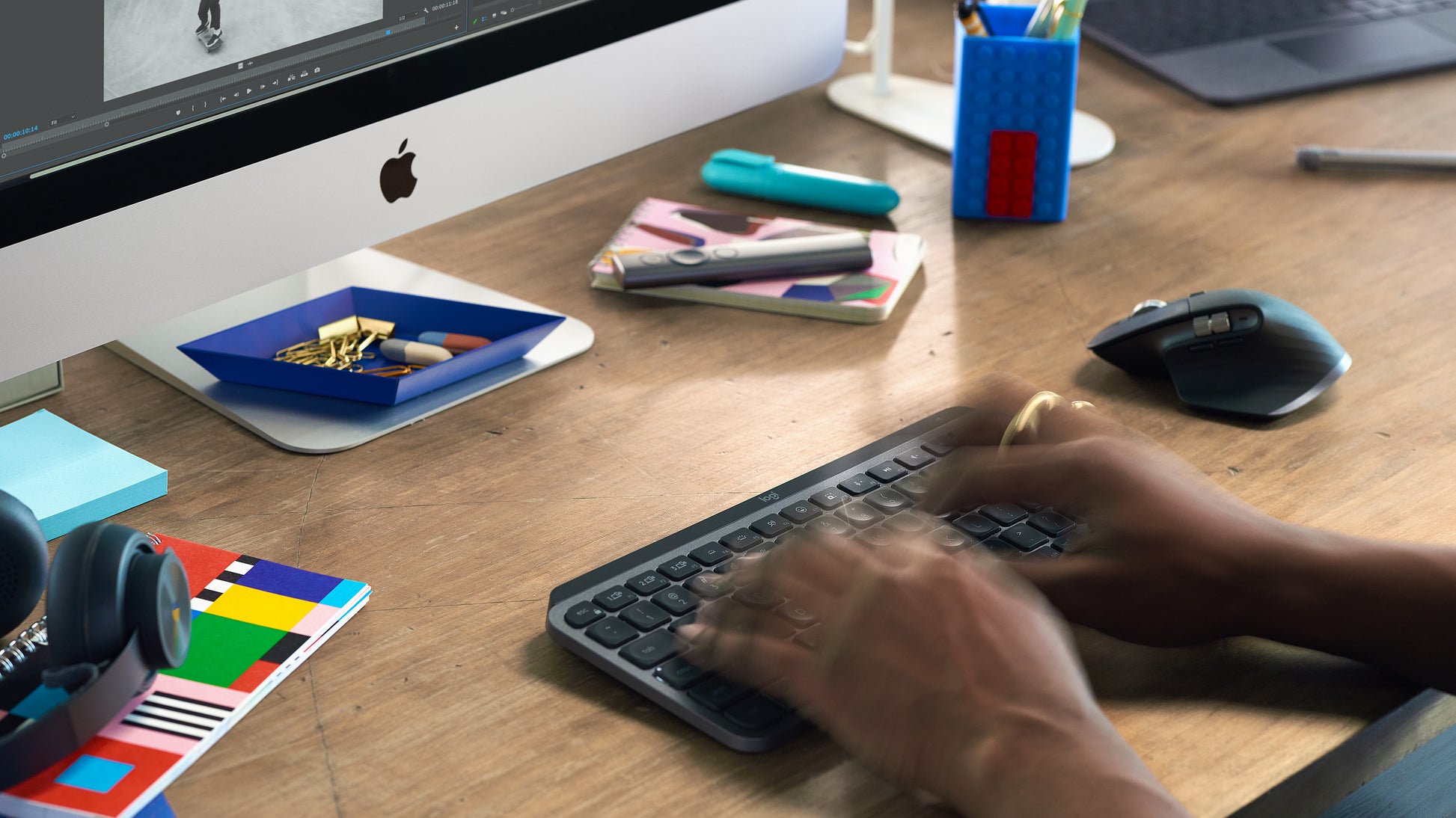 Logitech MX Keys Mini – Tastatur, kabellos (Bluetooth), Scherenmechanik, Grau