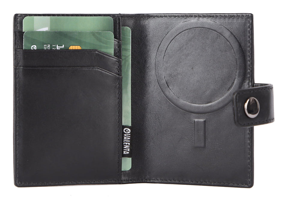 Valenta Halterung – MagSafe, Leder, Schwarz