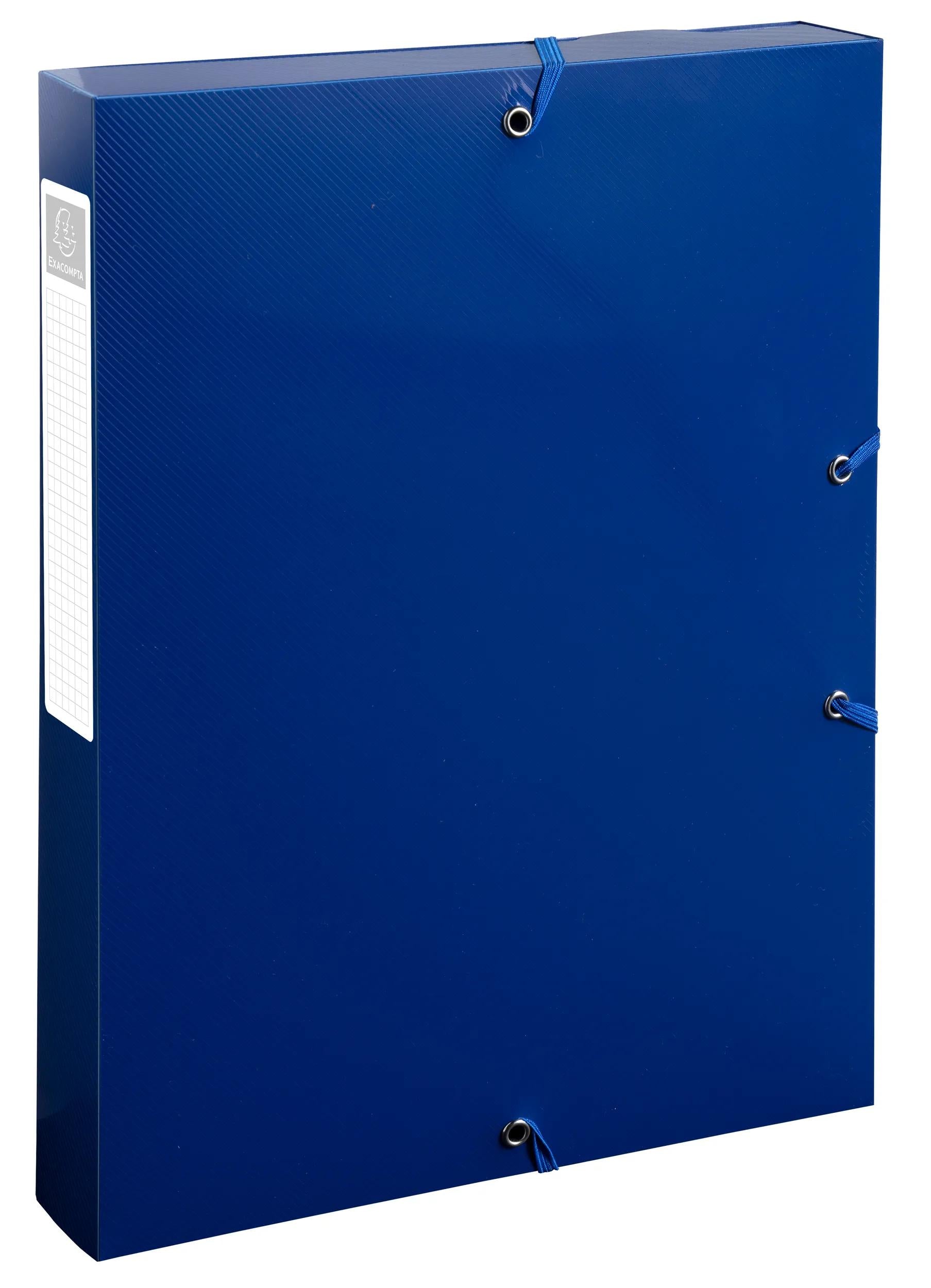 Exacompta BeeBlue Gummibandmappe A4 – Polypropylen (PP), mehrfarbig, bis 350 Blatt, 4 Stk.