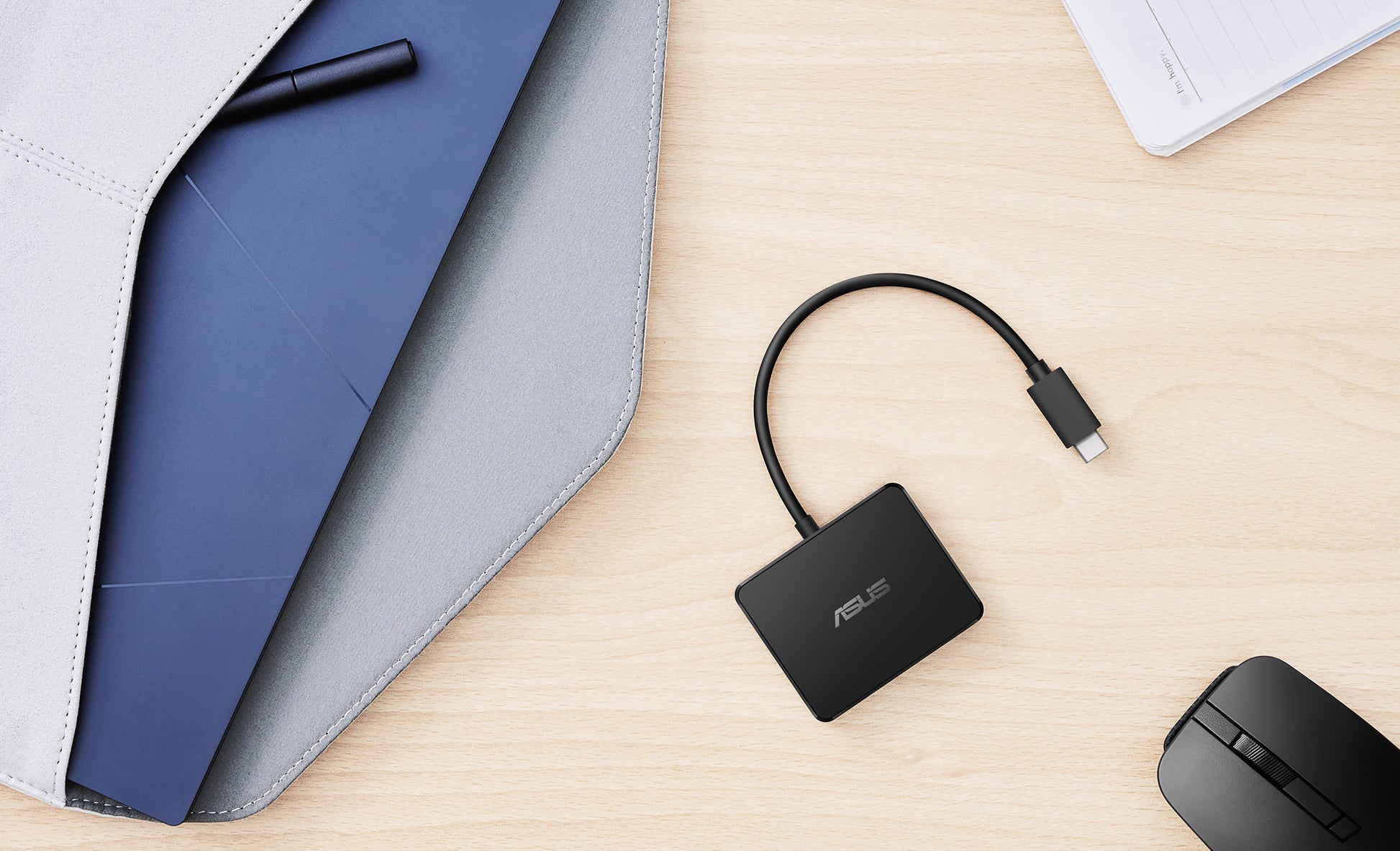 ASUS DC100 Multiport-Adapter – USB-C, 1× HDMI, 1× USB-A, 1× USB-C, 100 W PD, für Windows 10/11
