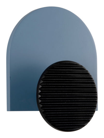 present time PT4277BL Single Knob Haken – MDF – blau/schwarz – 45 × 180 mm