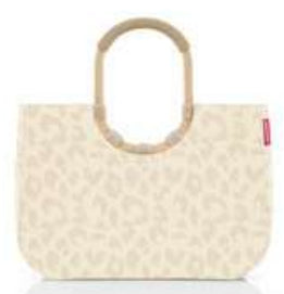 Reisenthel Stofftasche, Polyester, Motiv Leo Vanilla, 460×345×250 mm