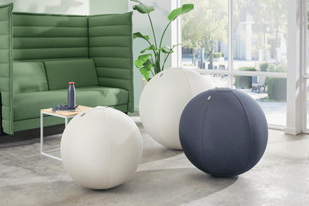Leitz Sitzball Ergo Active – Ø 75 cm, Hellgrau