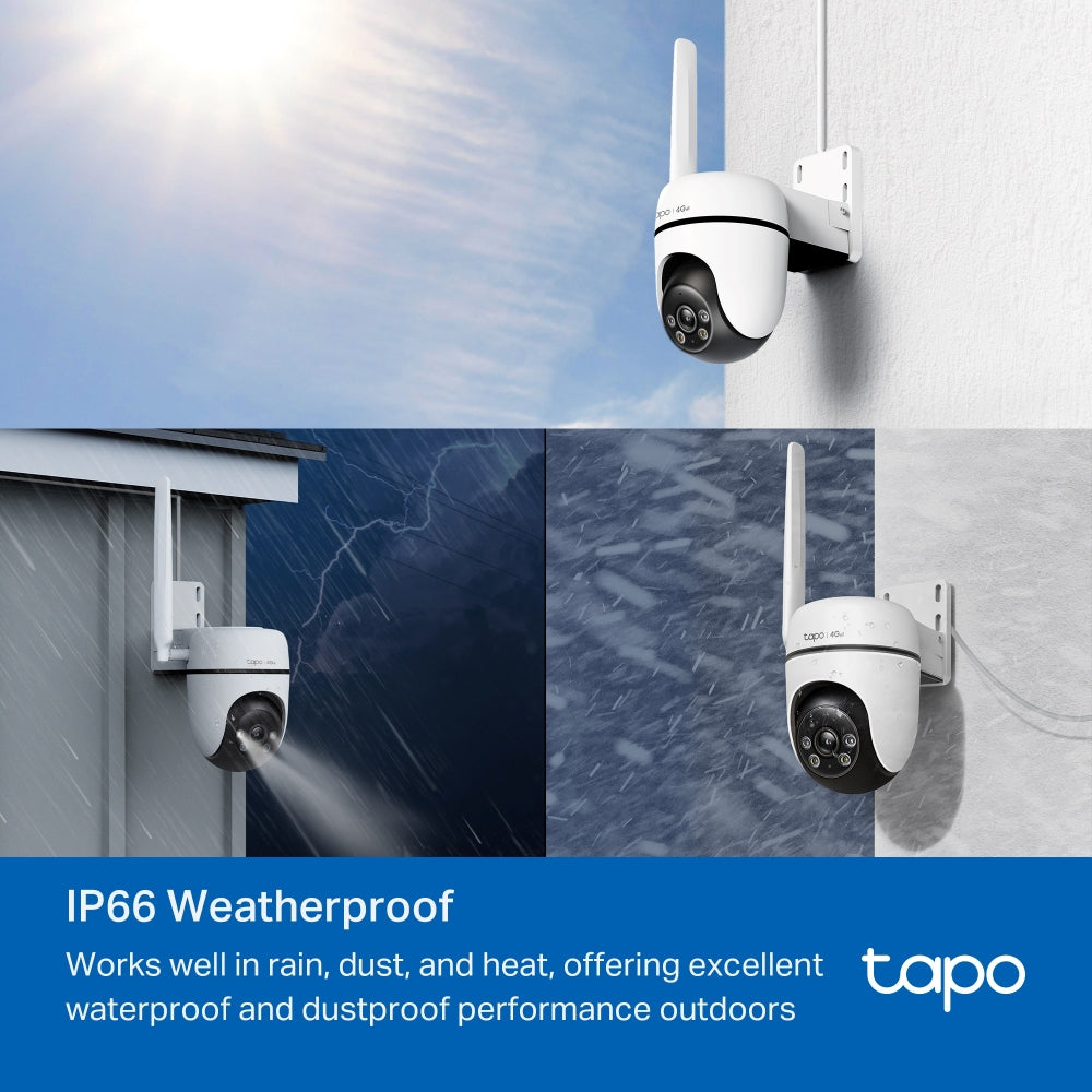 TP-Link TAPO C501GW IP-Sicherheitskamera – 1080p, 4G, IP66, Weiss