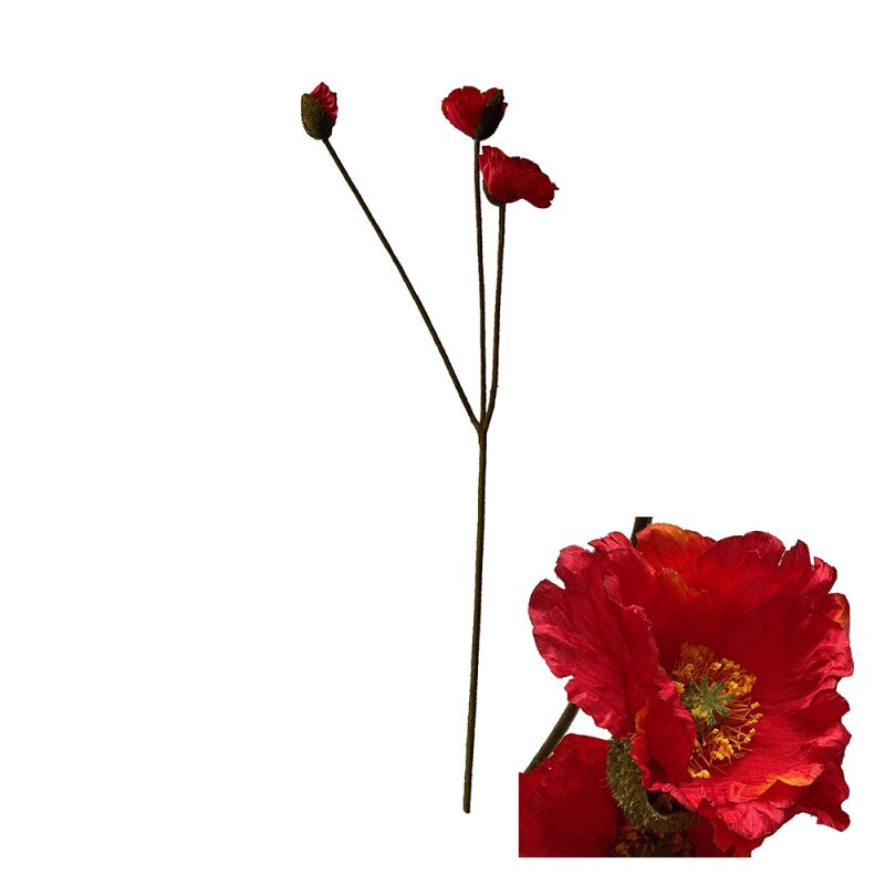 CHALET Künstliche Blütenpflanze – 105 × 30 cm – Kunststoff, Rot