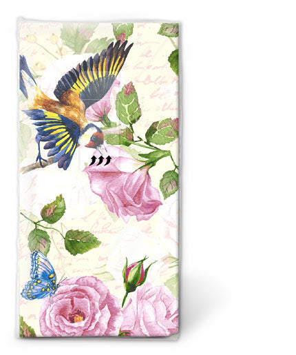 Paper + Design Taschentücher Vintage Garden – 4-lagig, 215 × 220 mm – 10 Taschentücher – FSC