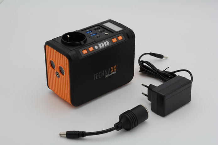 Technaxx TX-205+ – Powerstation, 74 Wh, 120 W AC, Li-Ion, 1× Schuko (Typ F), USB PD, Quick Charge 3.0