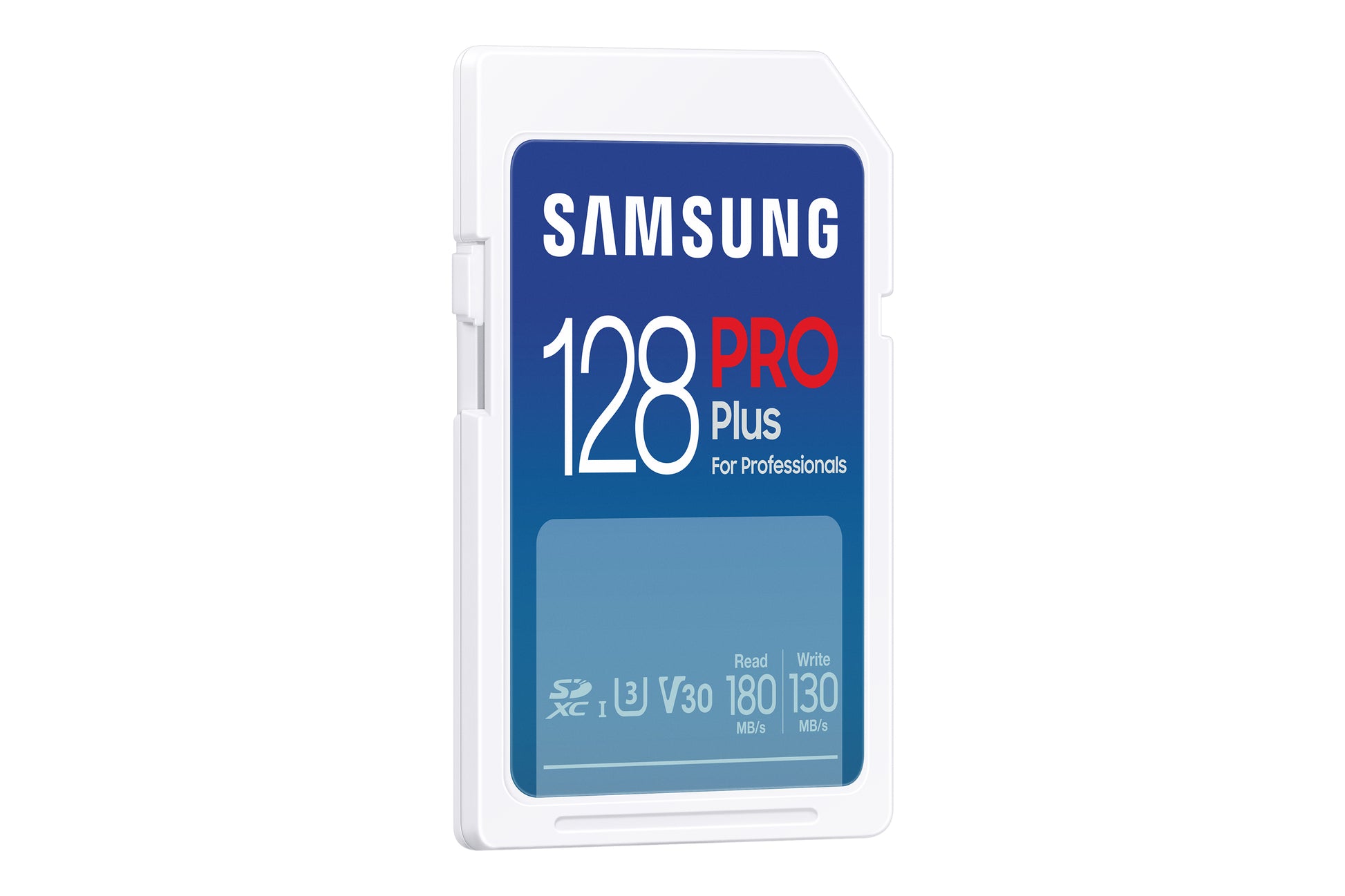 Samsung PRO Plus MB-SD128S – 128 GB SDXC, UHS-I U3 (V30), Lesen 180 MB/s, Schreiben 130 MB/s