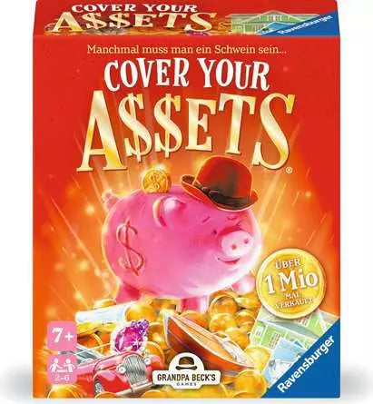 Ravensburger Cover your Assets – Kartenspiel, 2–6 Spieler, ab 7 Jahren, 20–40 Min., DE