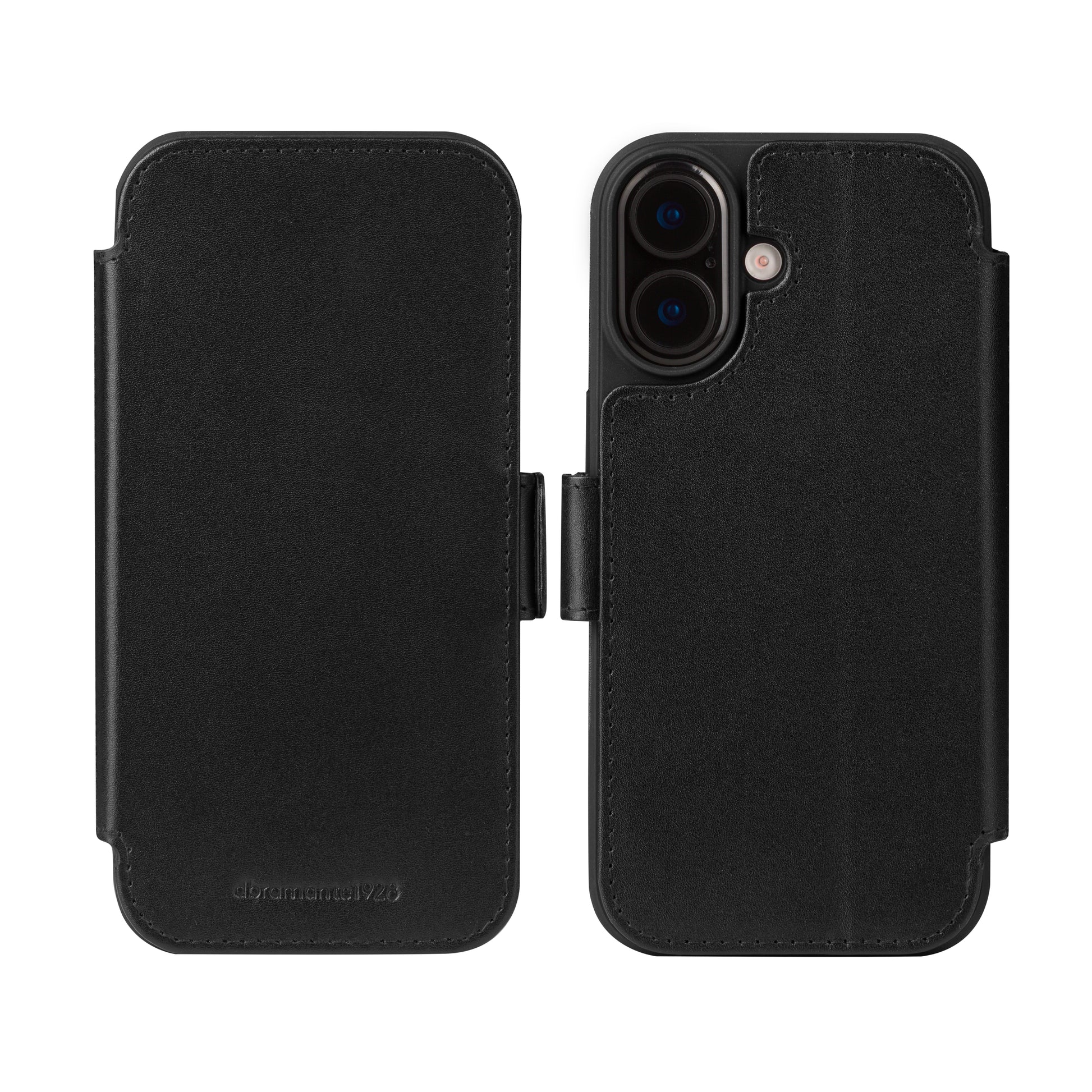 dbramante1928 Copenhagen – Wallethülle – für Apple iPhone 17, mit Ständer, 3 Kartenfächer, Leder, schwarz