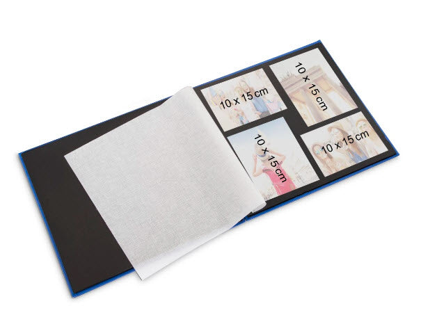 Hama Fotoalbum Wiro Fine Art – pink, mit Pergaminzwischenblättern, Papier, 360 × 320 mm