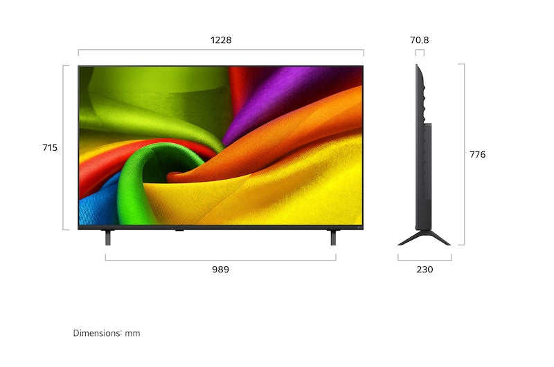 LG 55NU850B6LA – 55" TV – 4K UHD – LCD (Direct‑LED) – webOS 26 – 60 Hz – HDR10, HLG