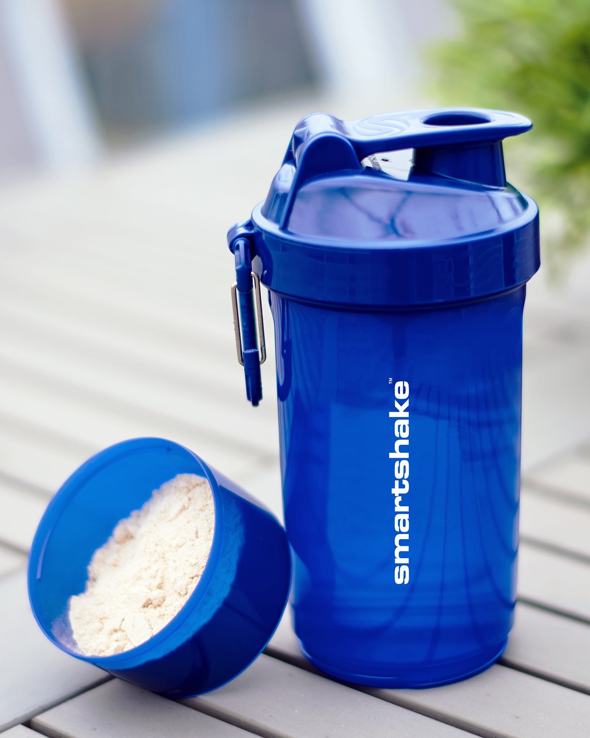 Smartshake Original2GO ONE Trinkflasche 800 ml – Kunststoff, Sportdeckel, Marineblau
