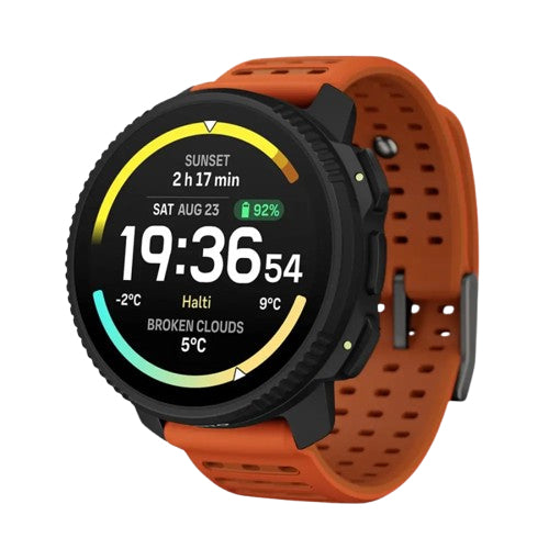 Suunto Vertical 2 49 mm GPS – Edelstahl Schwarz, Sportband, Canyon, 100 m, für Android und iOS