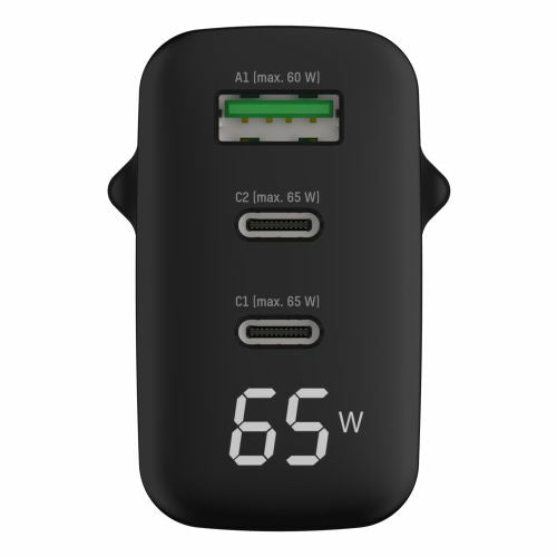 Ansmann Home Charger HC365PD Ladegerät – 65 W, 2× USB-C + 1× USB-A, GaN – für USB-Geräte