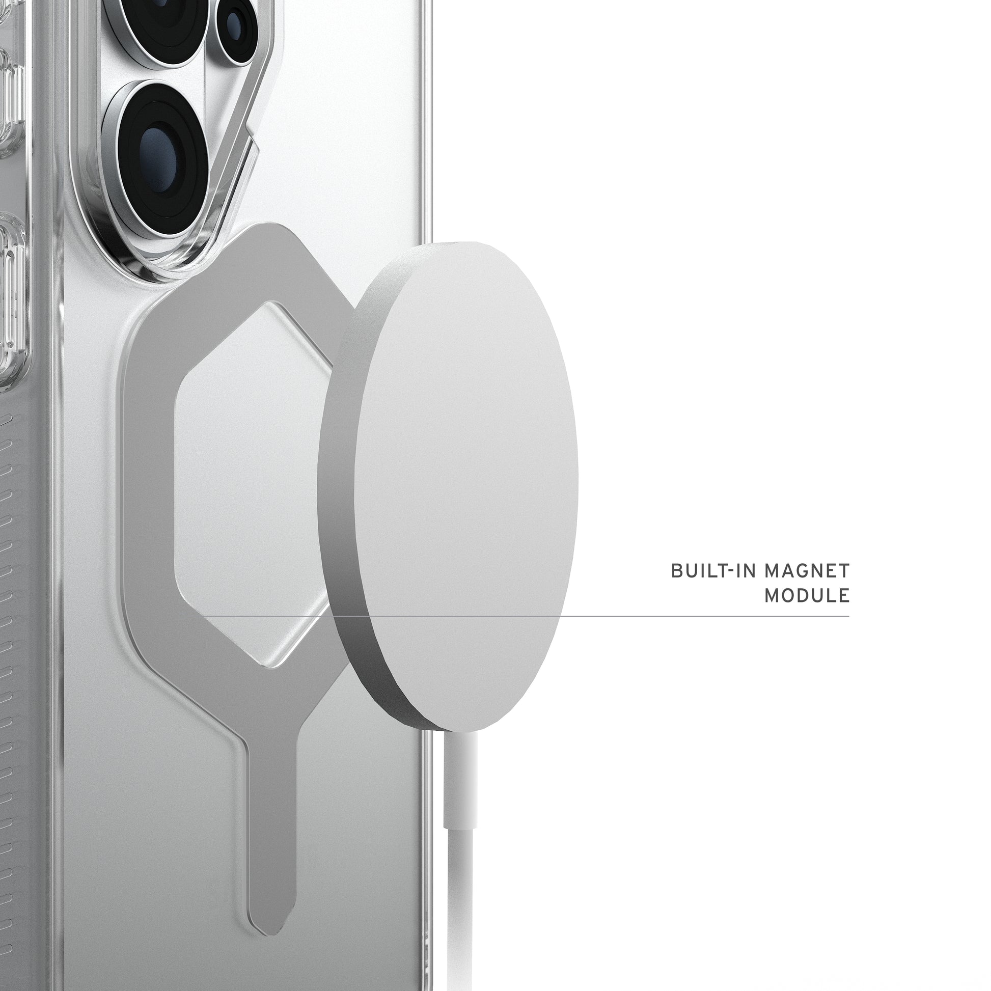 Urban Armor Gear UAG Plyo Rückcover – für Samsung Galaxy S26 Ultra, MagSafe, mit Ständer, PC, Transparent