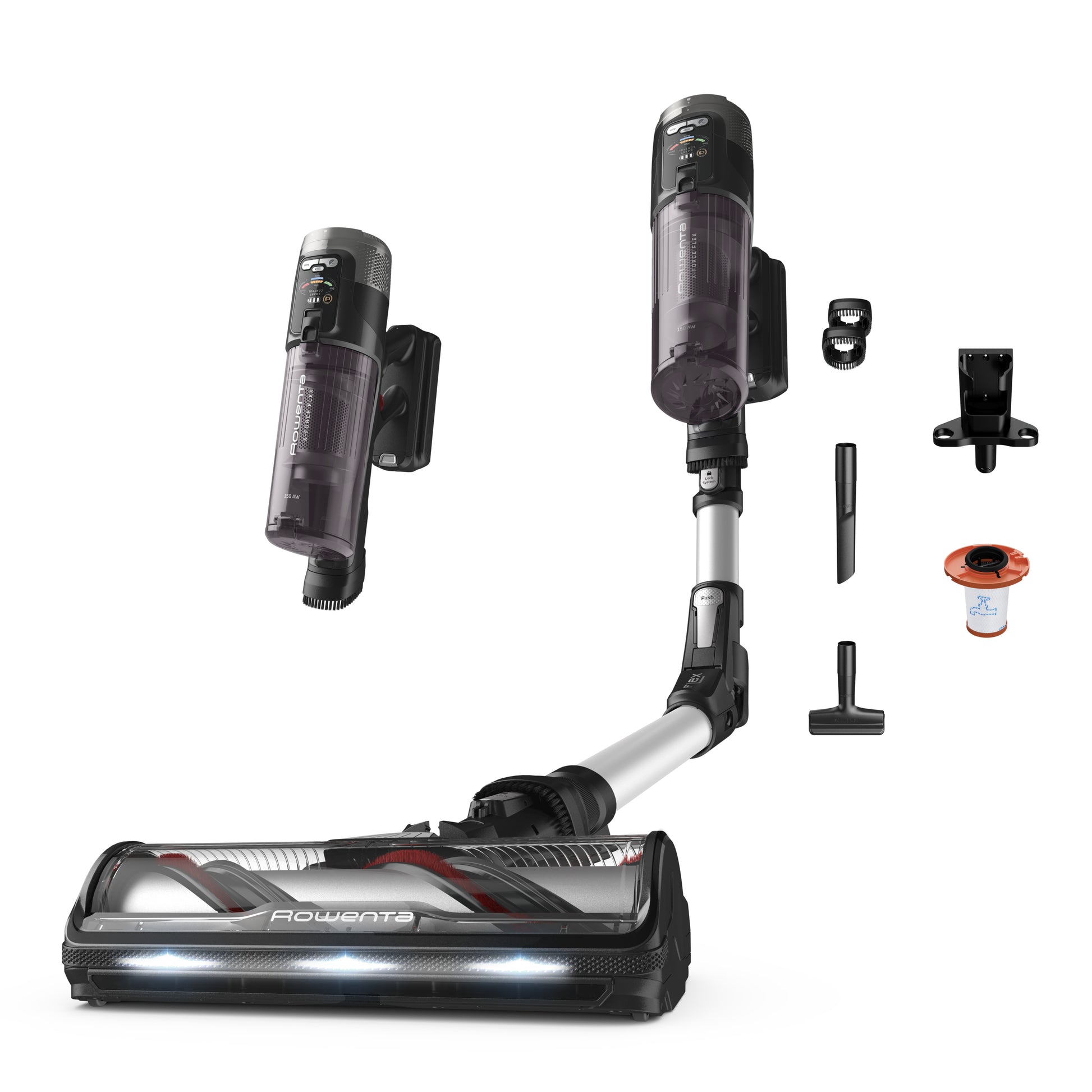 Rowenta Staubsauger Versatile X-Force Flex 13.60 Allerg – 0,7 l, Akkubetrieb, 4 Stufen, 26 V