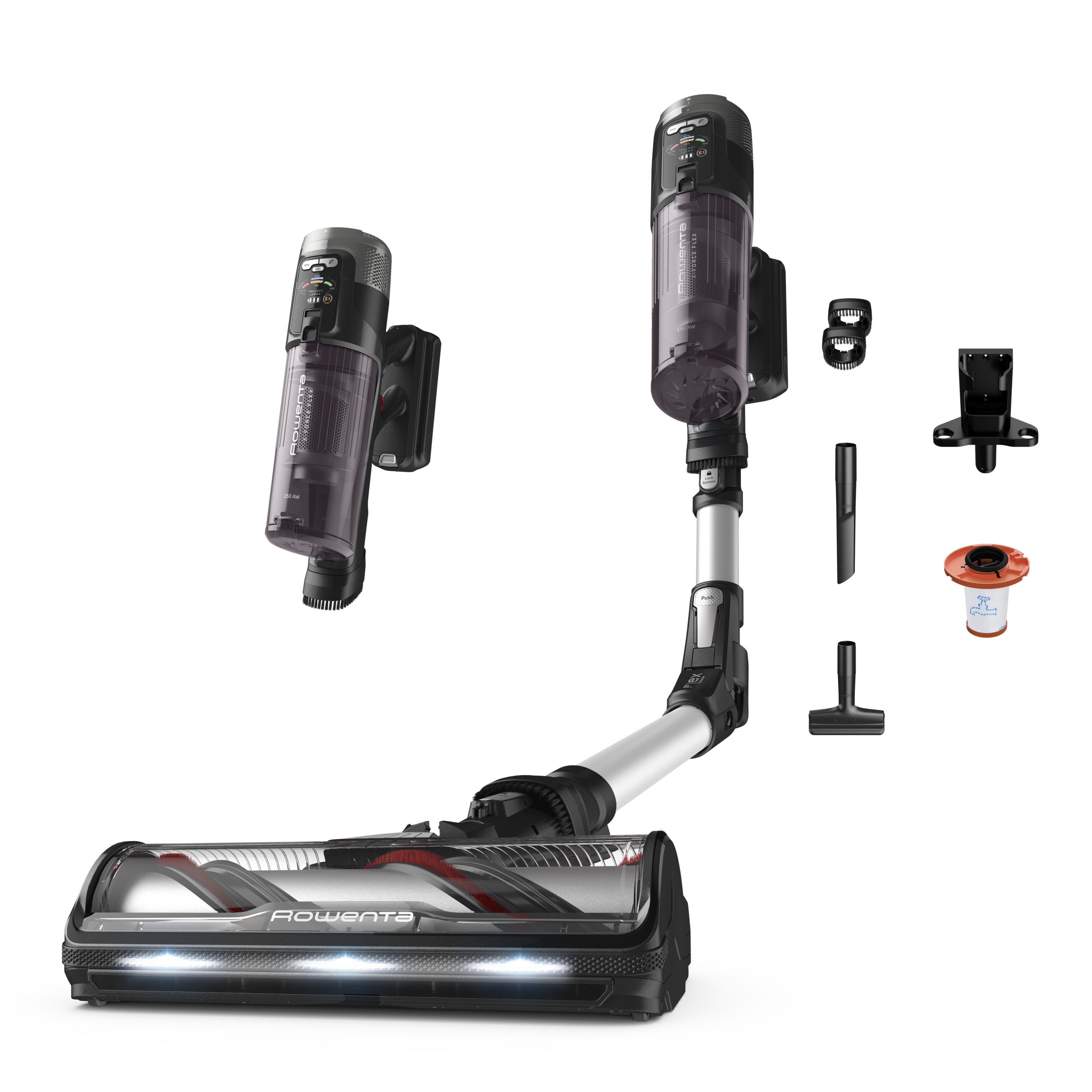 Rowenta Staubsauger Versatile X-Force Flex 13.60 Allerg – 0,7 l, Akkubetrieb, 4 Stufen, 26 V