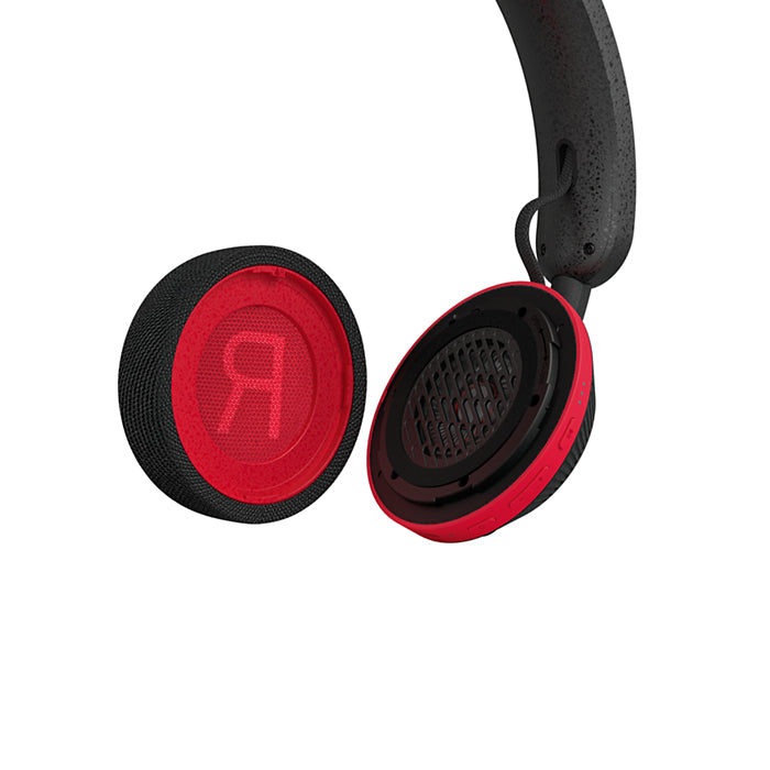 Philips TAA6219BK – On-Ear Bluetooth Kopfhörer – spritzwassergeschützt, USB-C – Rot – bis 80 h