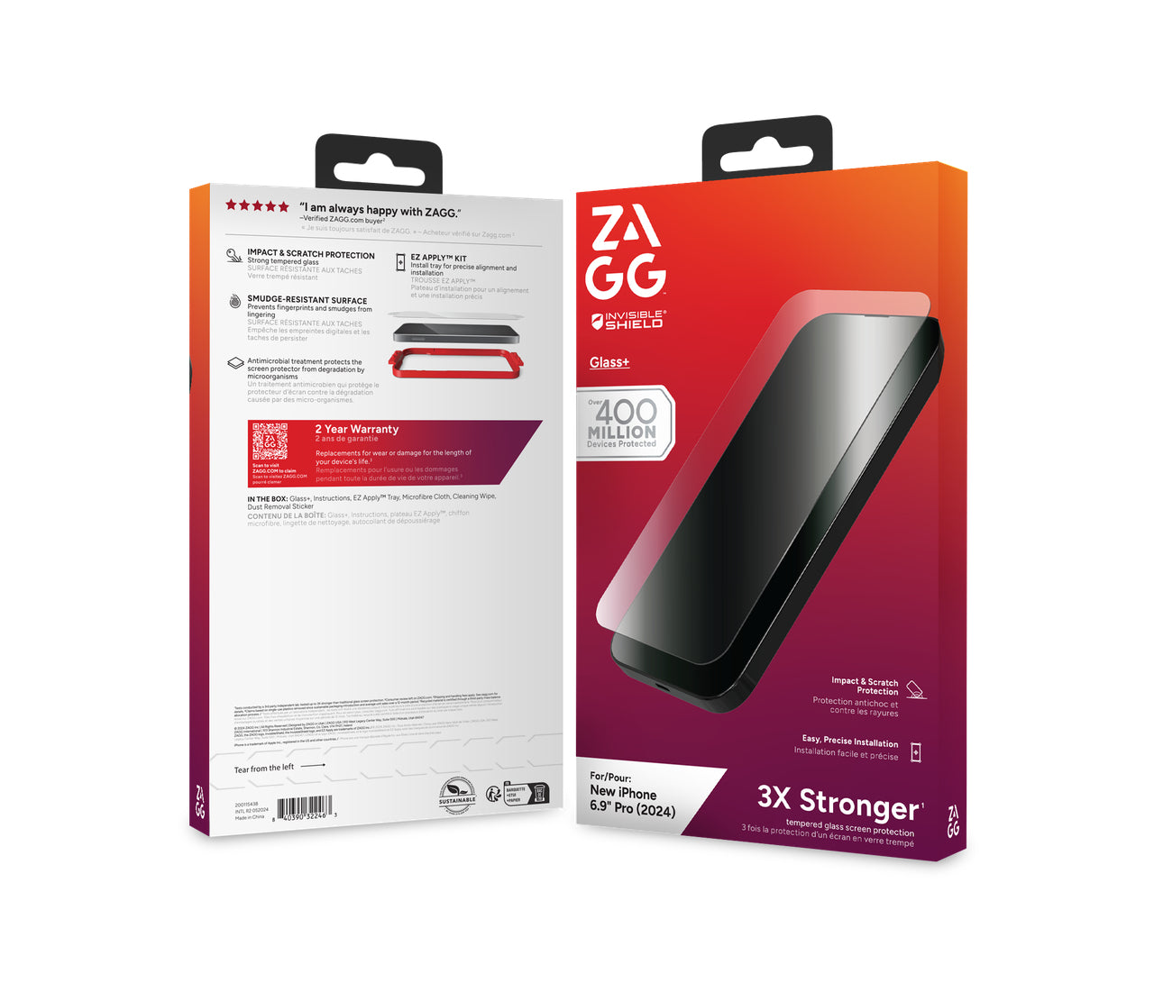 ZAGG Displayschutzglas Glass Elite – für Apple iPhone 16 Pro
