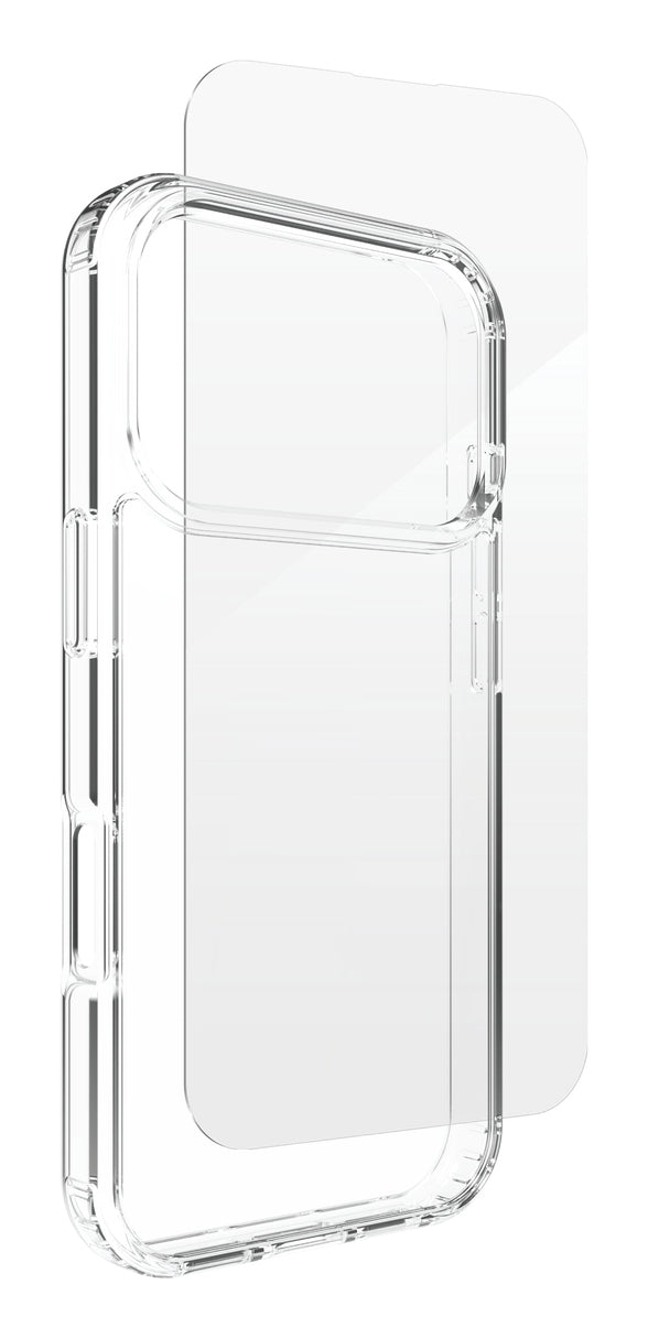 ZAGG Backcover – für Apple iPhone 17 Pro, Transparent, Displayschutz, Anti-Fingerprint