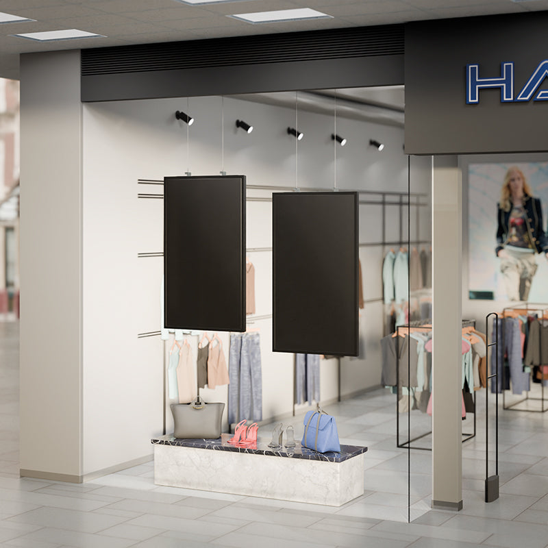 Hagor Deckenhalterung – 55" – bis 25 kg, Höhenverstellbar, für Samsung OM55N-S – HP SHF OM55N-S