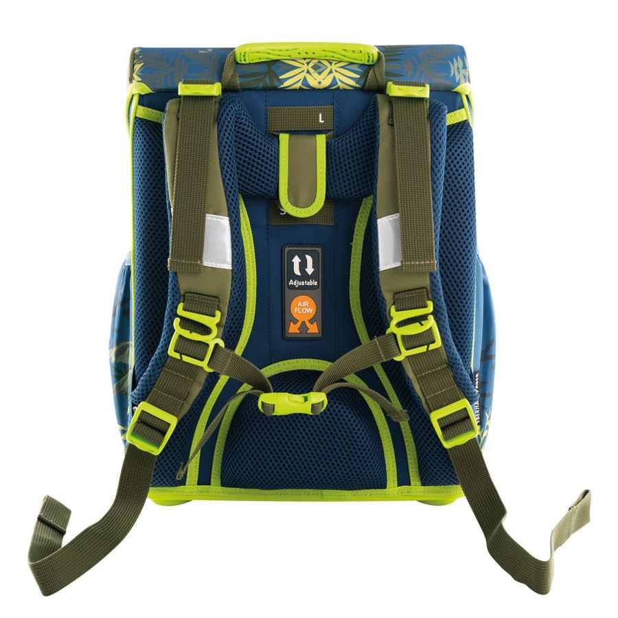 Eberhard Faber EFAlino – 4-teiliges Schulrucksack-Set, Dinosaurier, 18 l, 33,5×40×24 cm