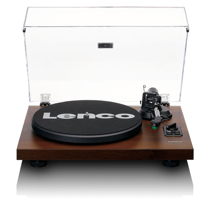 Lenco LS-600WA – Plattenspieler (Riemenantrieb, manuell), Bluetooth, Phono-Vorverstärker, 33⅓/45 U/min – Holz/Schwarz