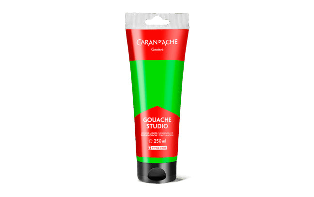 Caran d-Ache Caran d'Ache – Studio – Gouache – Fluoreszierendes Gelbgrün, 250 ml